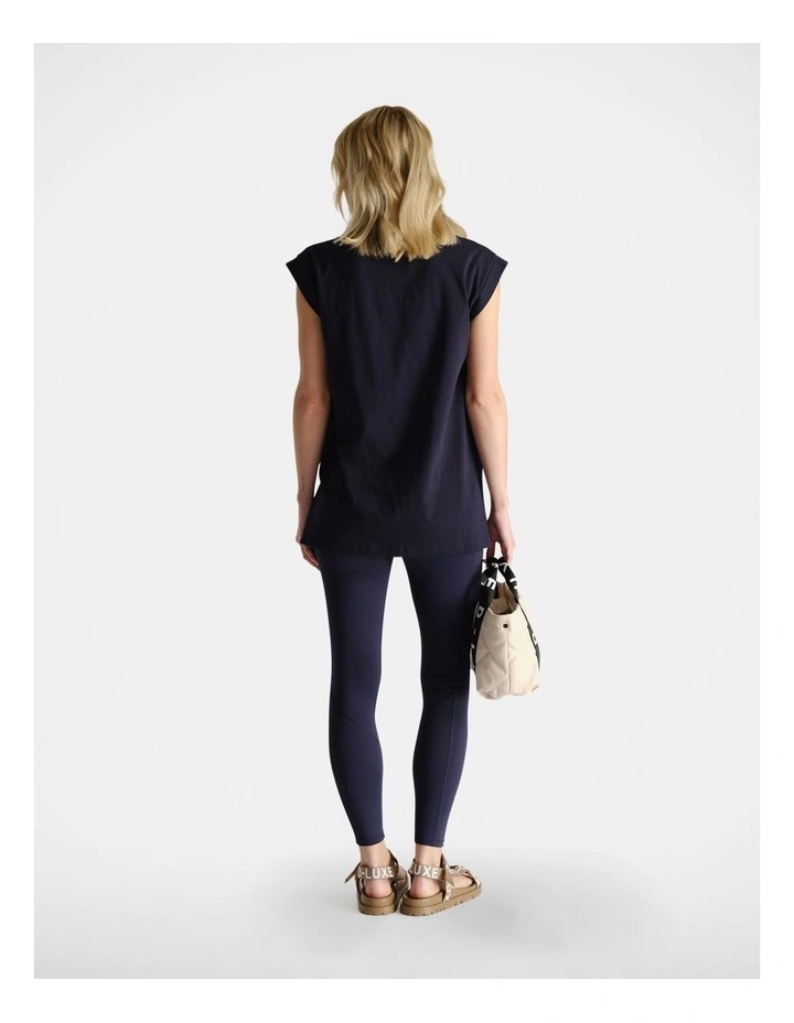 D-Luxe Stamp Tank in Navy image 2