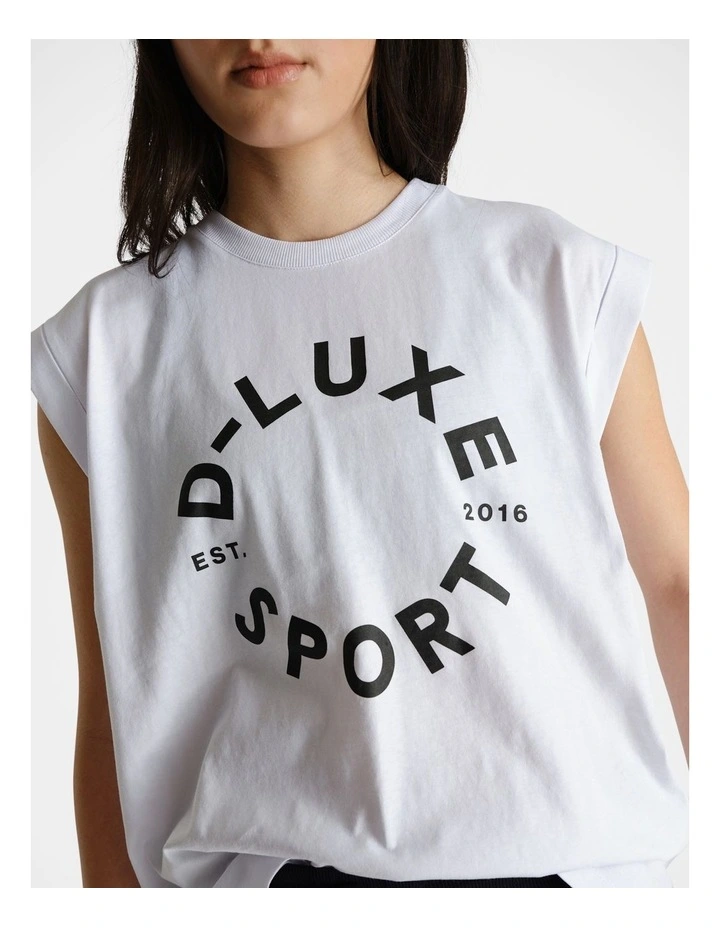 D-Luxe Stamp Tank in White image 3