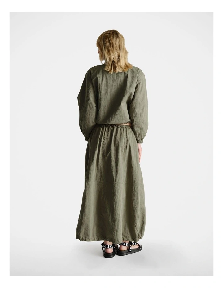 D-Luxe Utility Skirt in Olive image 2