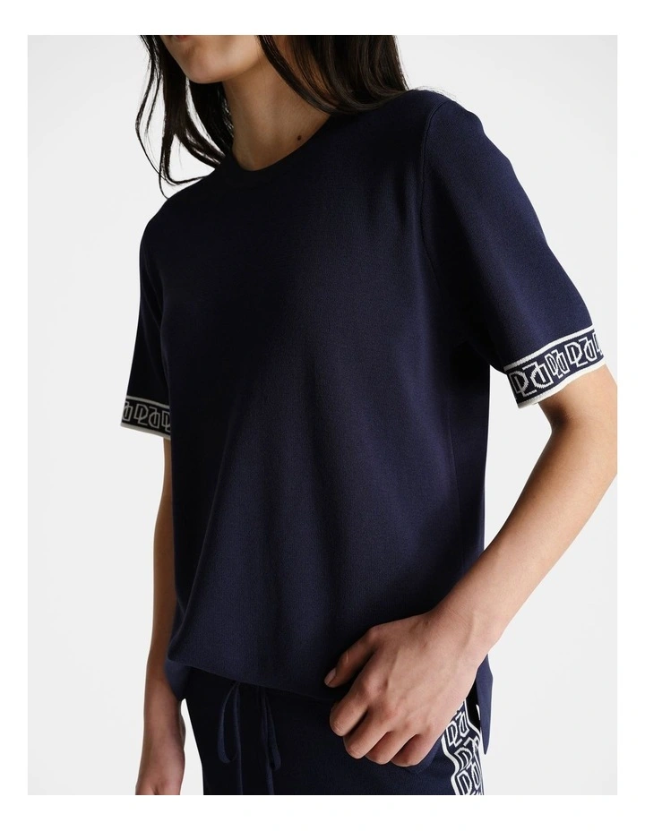 D-Luxe Contrast Knit Top image 3