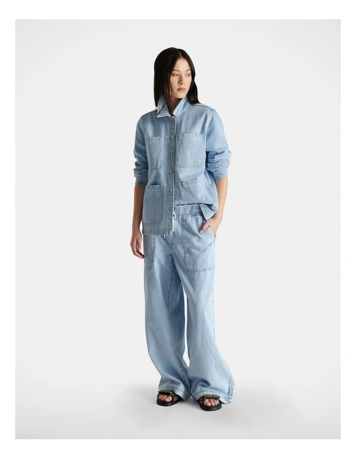 D-Luxe Wide Leg Jean in Blue image 1