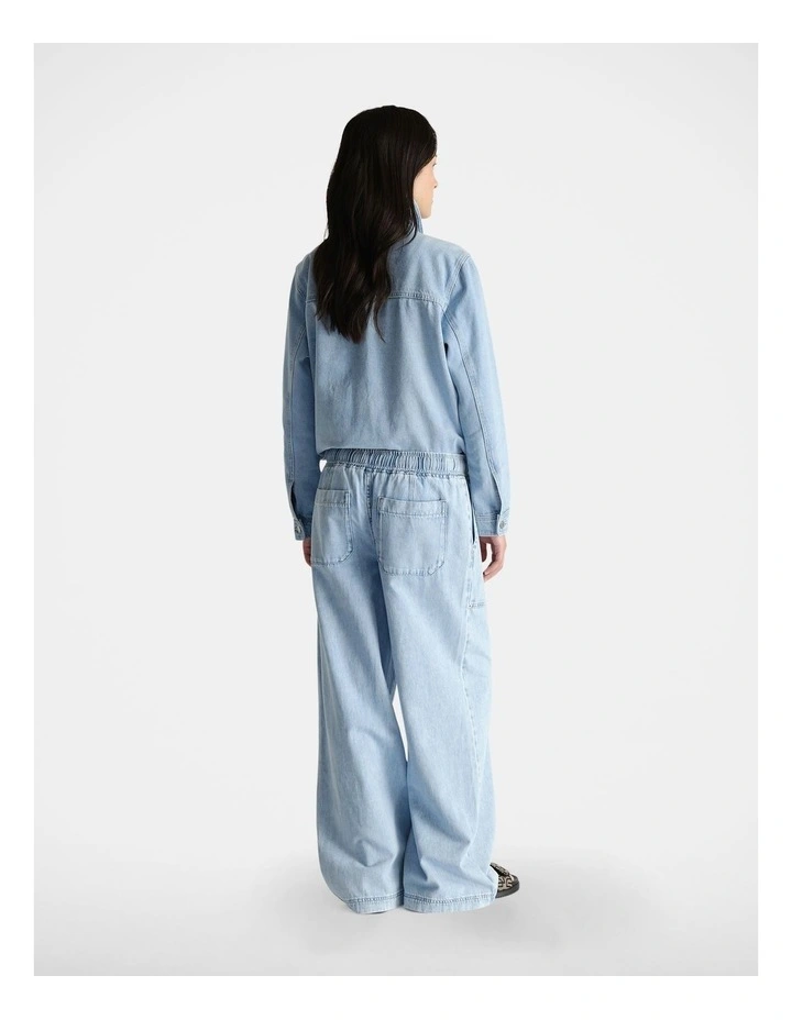 D-Luxe Wide Leg Jean in Blue image 2