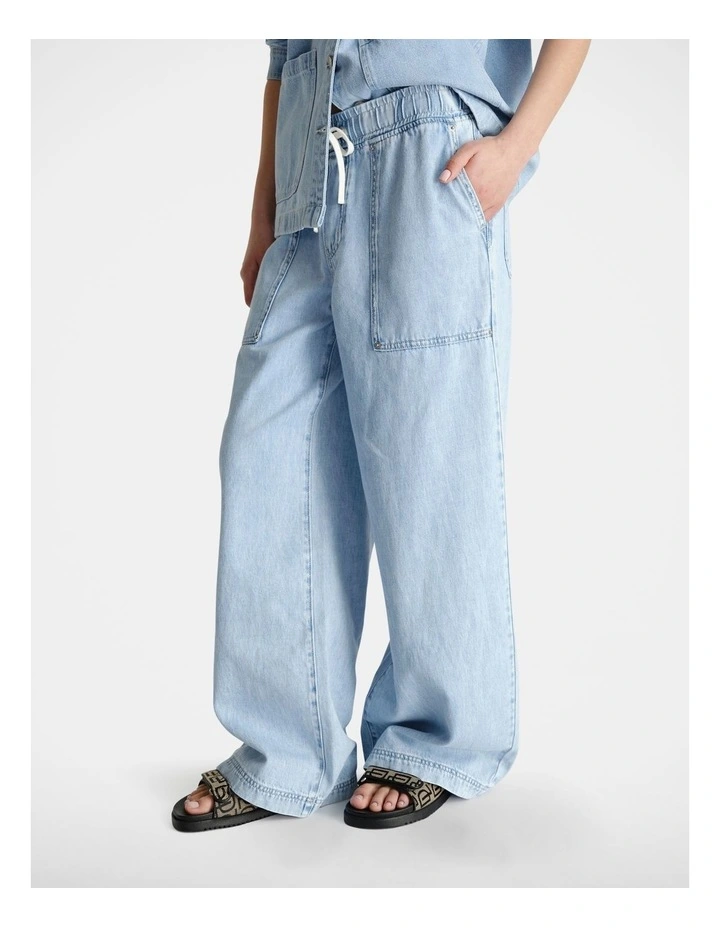 D-Luxe Wide Leg Jean in Blue image 3