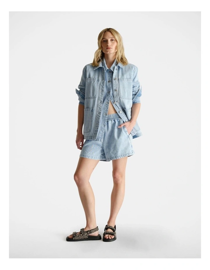 D-Luxe Denim Pull On Short image 1