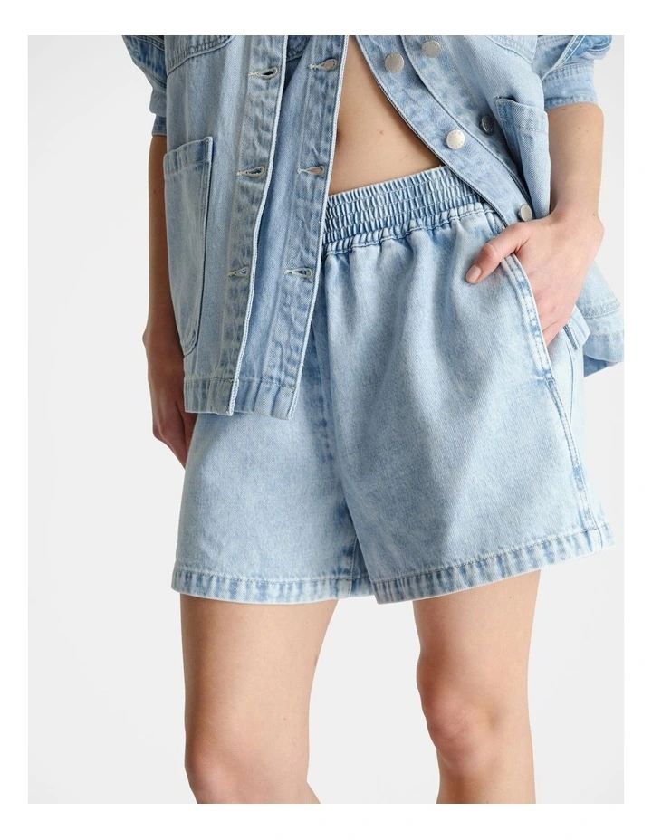 D-Luxe Denim Pull On Short image 3