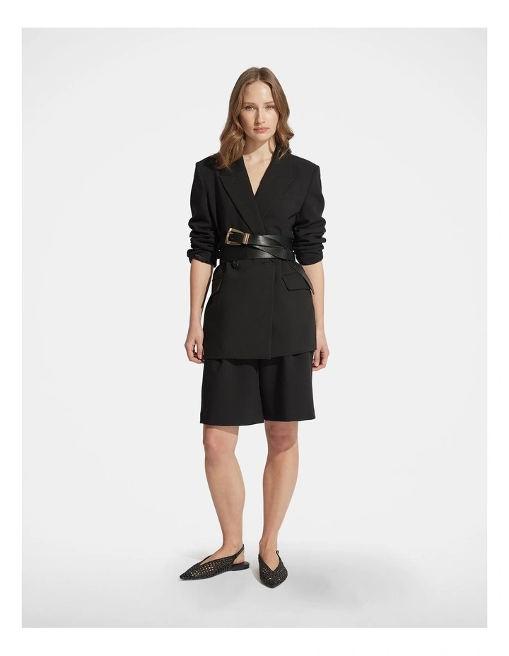 Zali Longline Short in Black image 1