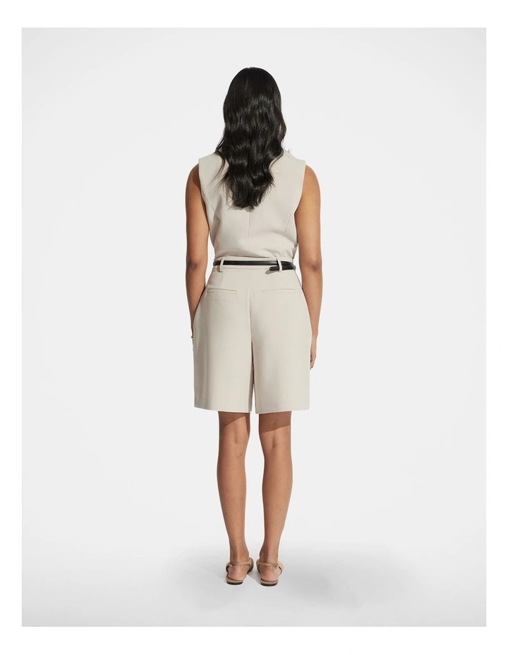 Zali Longline Short in Beige image 2
