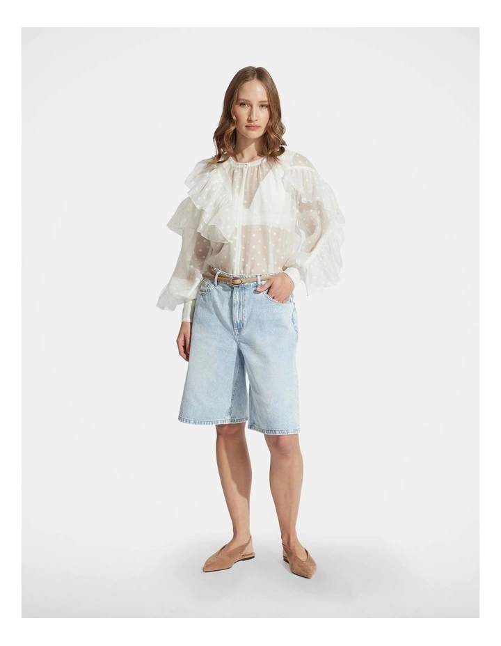 Evanna Spot Ruffle Top image 1