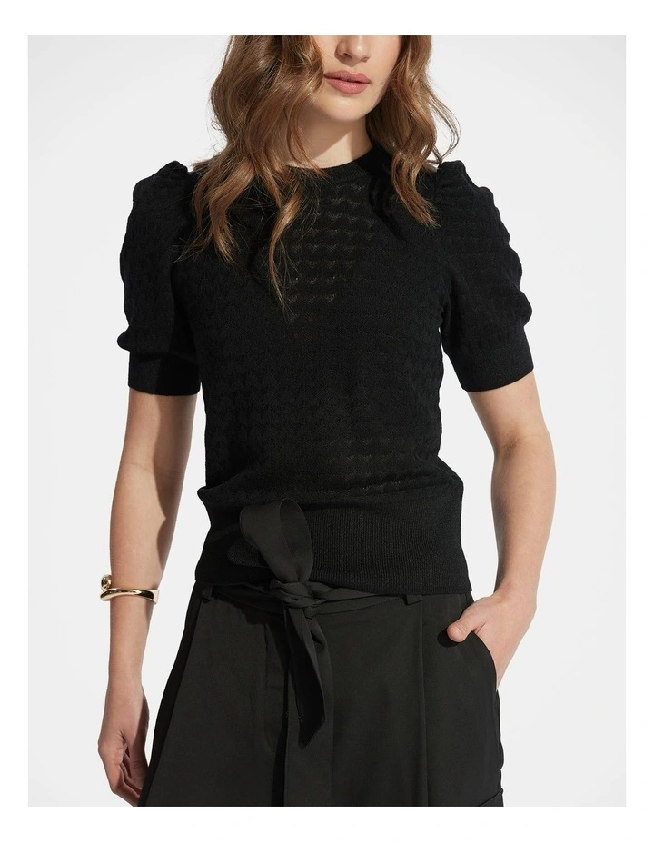 Addie Puff Sleeve Knit Top image 3