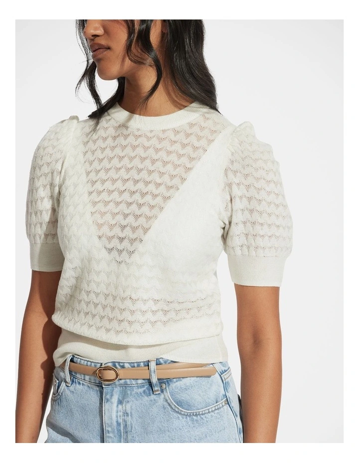 Addie Puff Sleeve Knit Top image 3