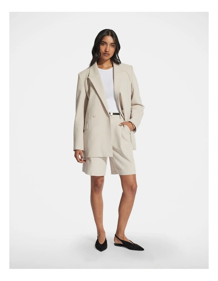 Zali Oversized Blazer in White image 1