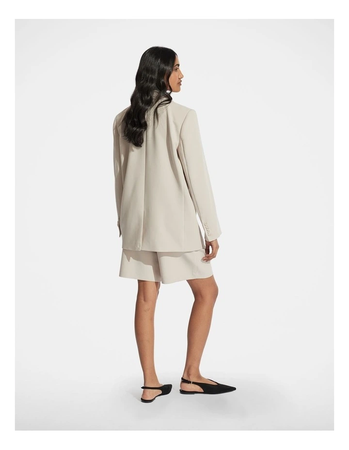 Zali Oversized Blazer in White image 2