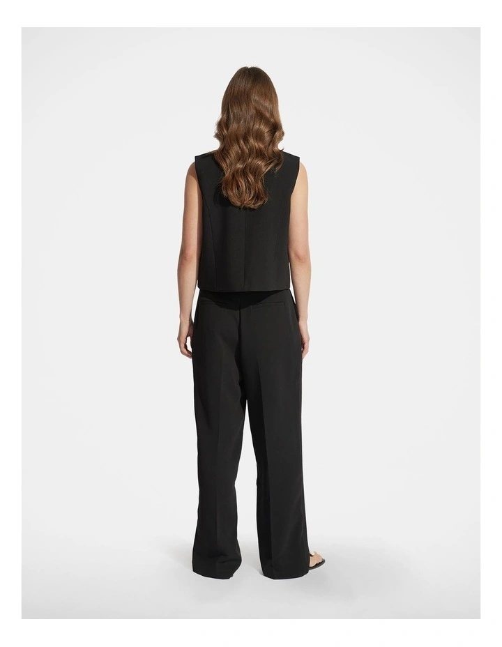 Zali Tailored Vest in Black image 2