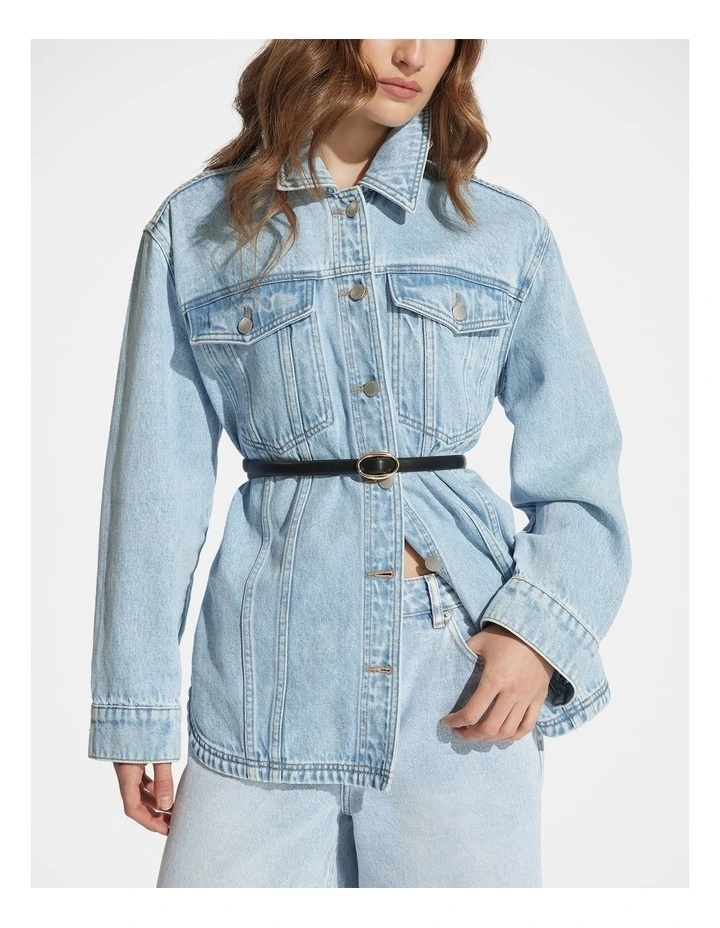 Kat Denim Shacket image 3
