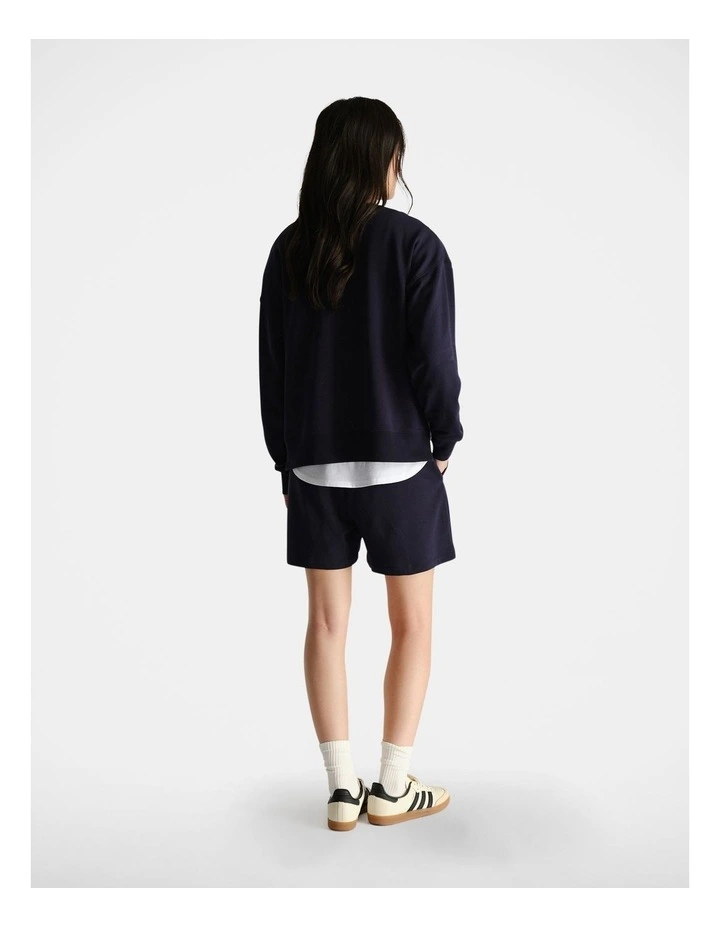 D-Luxe Stamp Terry Shorts in Blue image 2