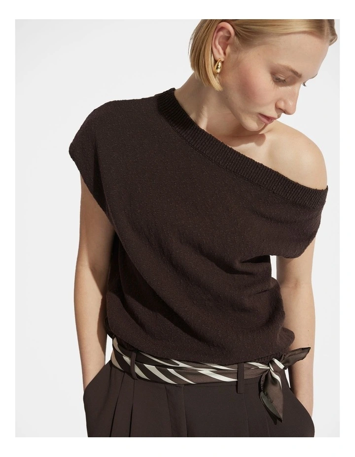 Sammi Tipped Shoulder Knit Top image 3