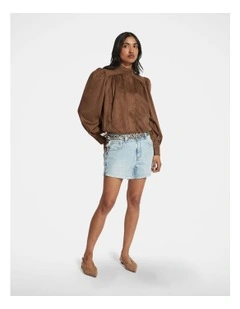 Claudia Faux Suede Jacket