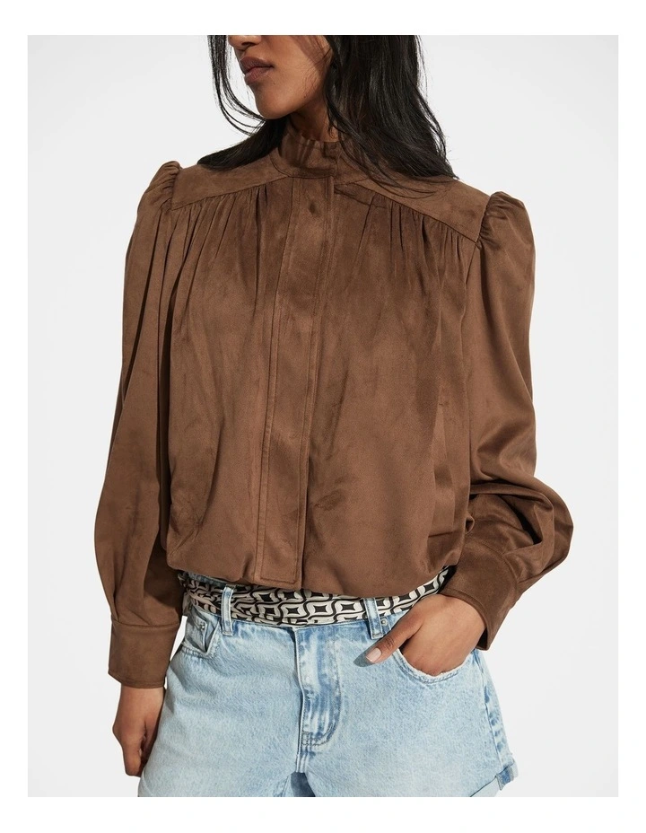 Claudia Faux Suede Jacket image 3