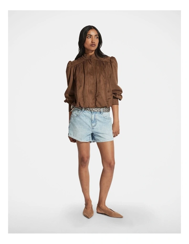 Harper Rolled Cuff Denim Short image 1
