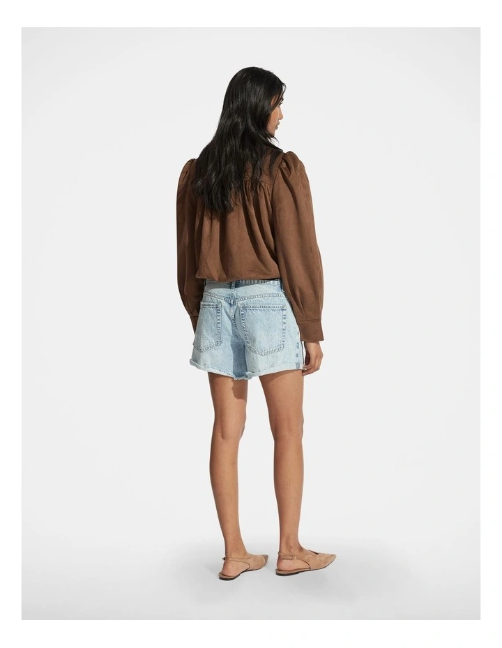 Harper Rolled Cuff Denim Short image 2