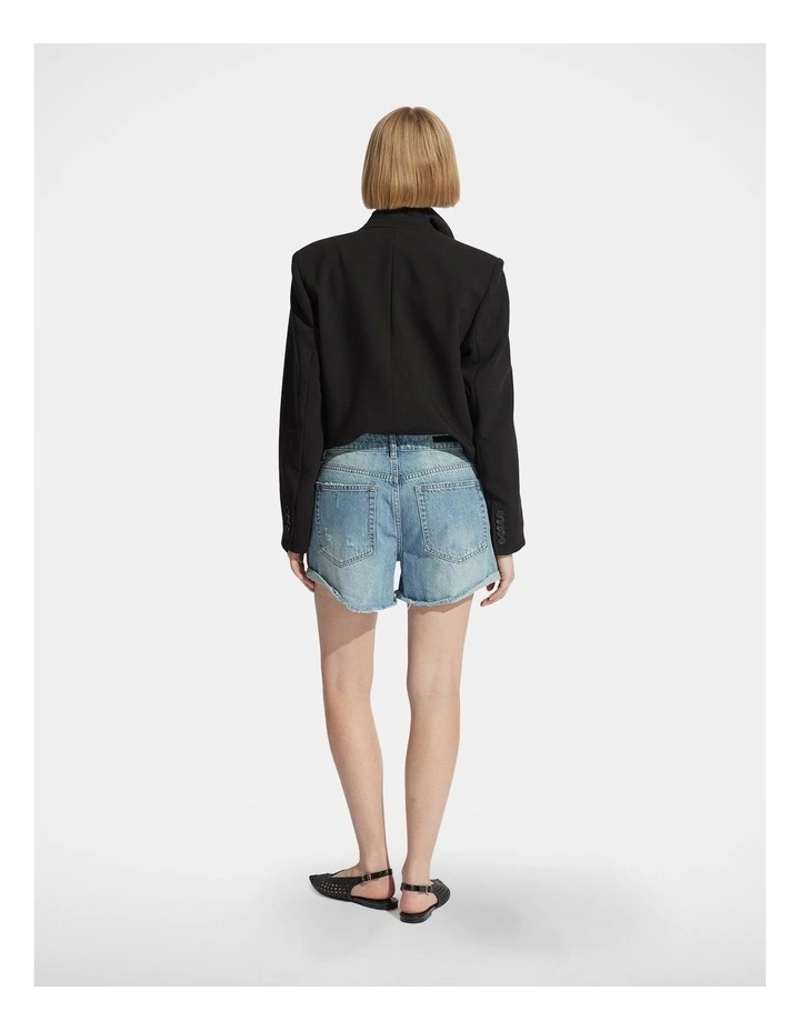 Harper Rolled Cuff Denim Short image 2