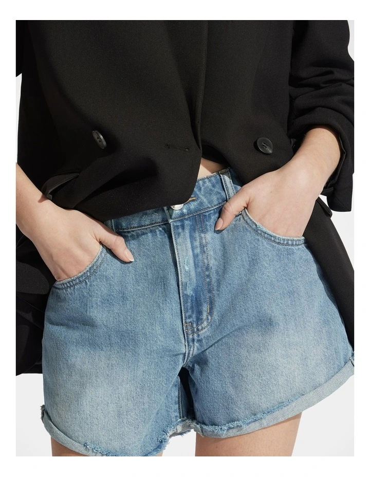Harper Rolled Cuff Denim Short image 3