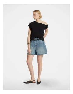Tatiana Paperbag Denim Short