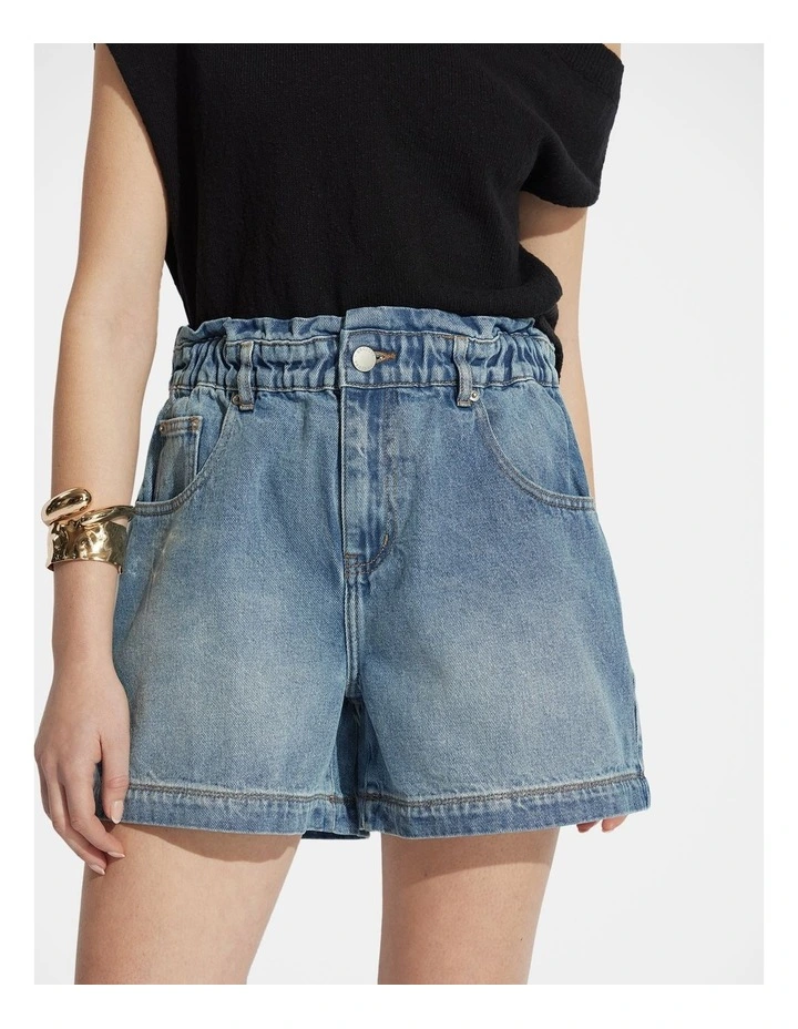 Tatiana Paperbag Denim Short image 3