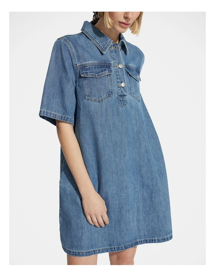 Penny Denim Shirt Dress image 3