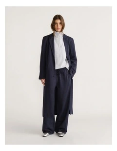 D-Luxe Pinstripe Pant in Navy