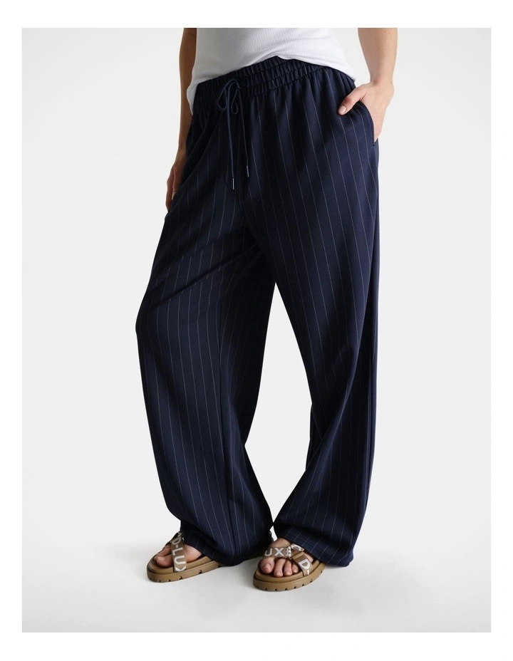 D-Luxe Pinstripe Pant in Navy image 3