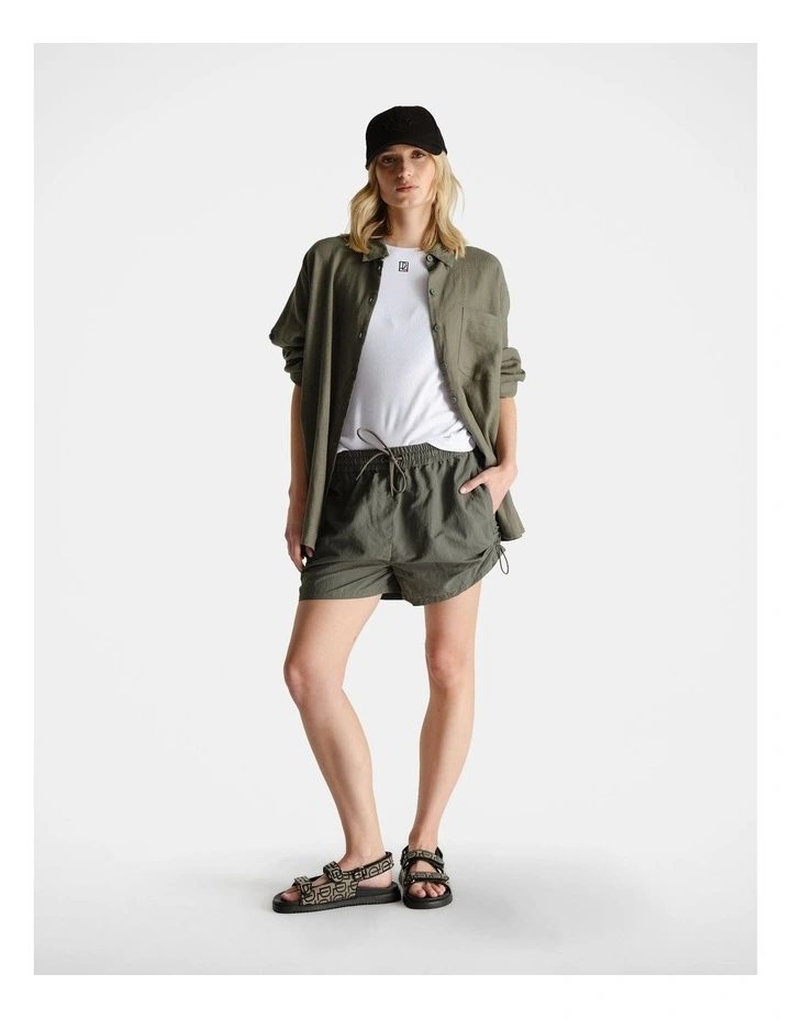 Nylon Sport Shorts in Green image 1