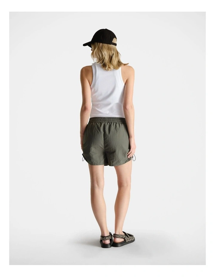 Nylon Sport Shorts in Green image 2