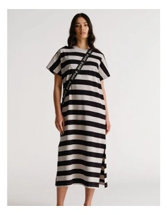D-Luxe Midi Tee Dress in Multi