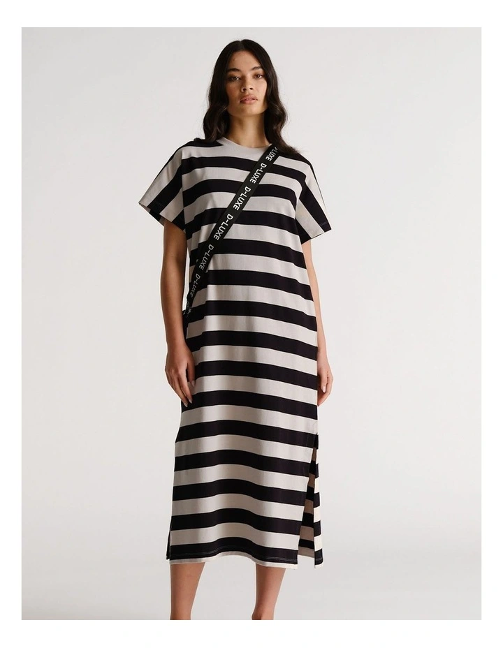 D-Luxe Midi Tee Dress in Multi image 1