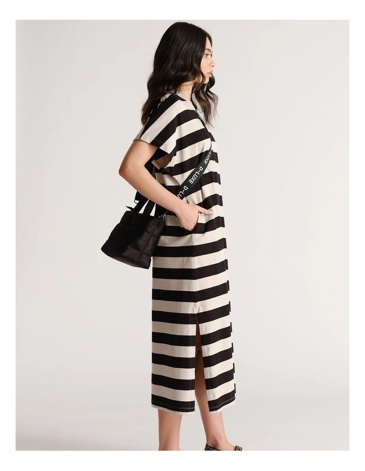 D-Luxe Midi Tee Dress in Multi image 3
