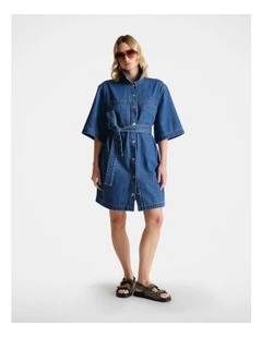 D-Luxe Denim Short Dress
