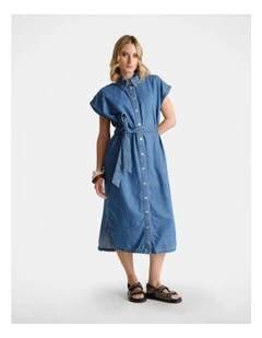 D-Luxe Denim Maxi Dress