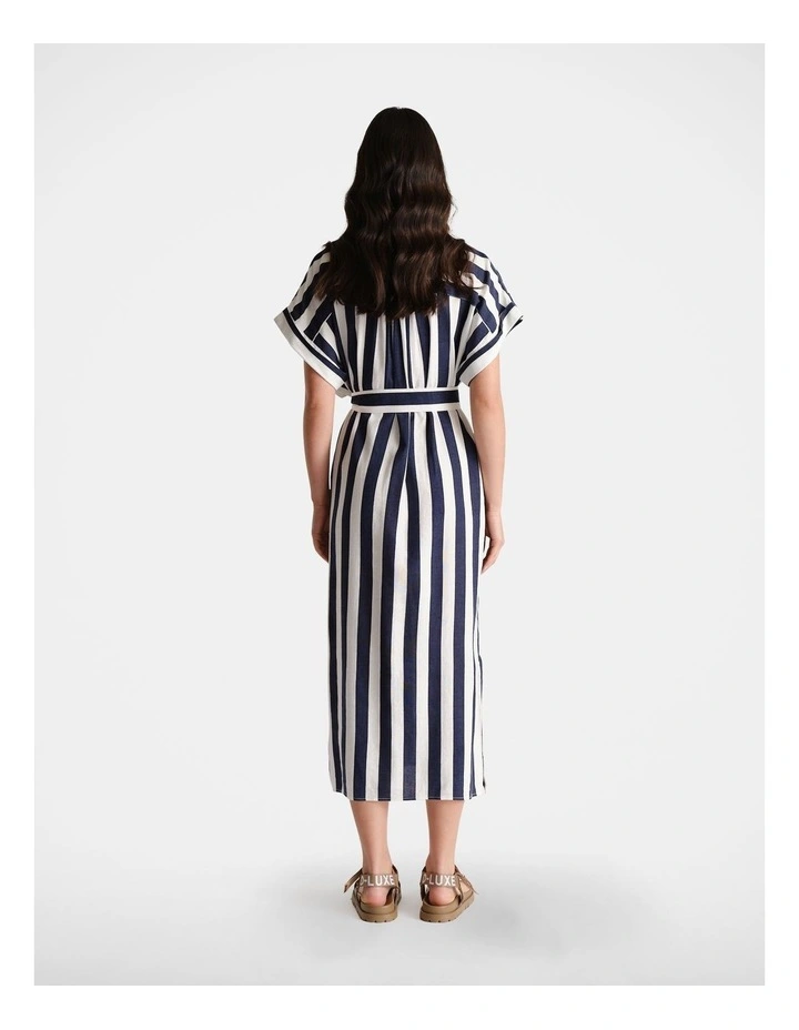D-Luxe Linen Blend Midi Dress image 2