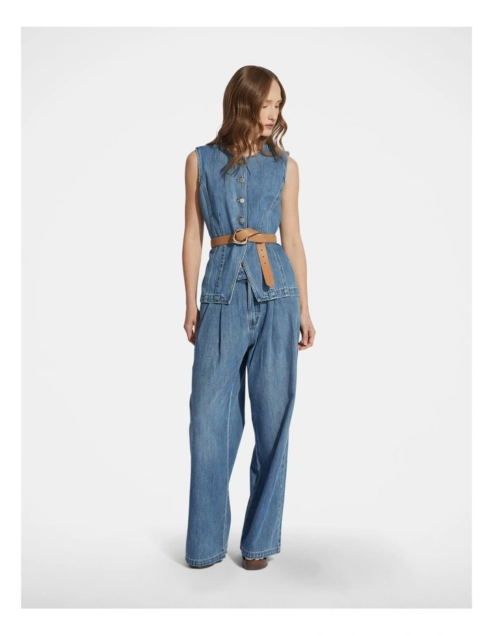 Chloe Denim Vest image 1