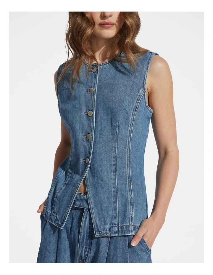 Chloe Denim Vest image 3