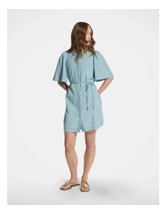 Luna Denim Mini Shirt Dress