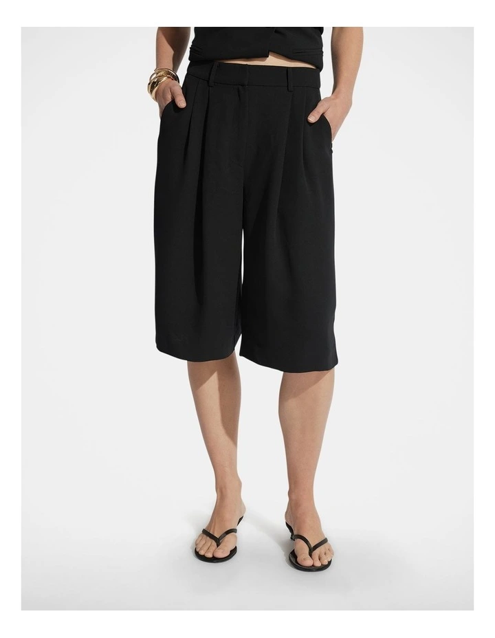 Annabelle Longline Short in Black image 3
