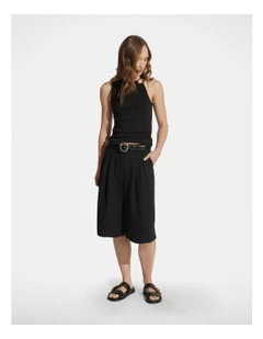 Hazel Metal Detail Tank Top in Black