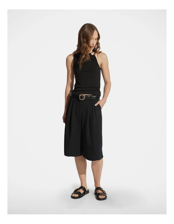 Hazel Metal Detail Tank Top in Black image 1