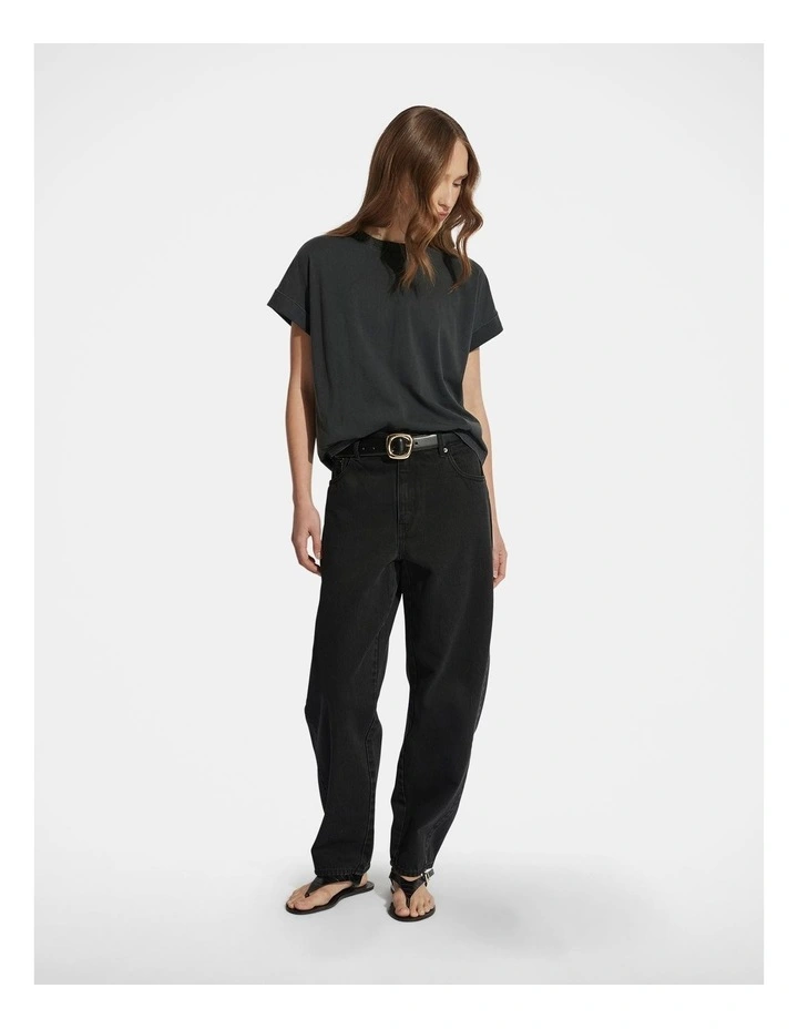 Chloe Crew Tee in Black image 1