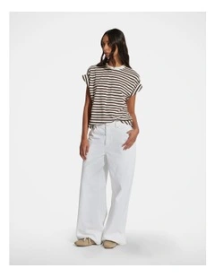 Chloe Crew Tee in Brown
