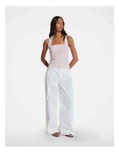 Sienna Ruched Top in Pink