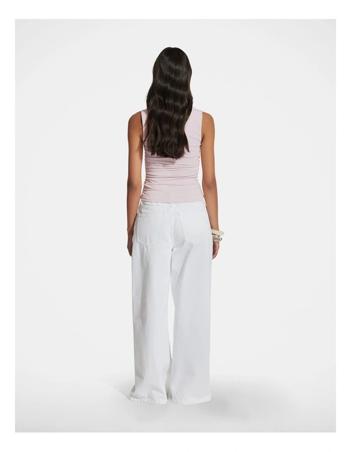 Sienna Ruched Top in Pink image 2