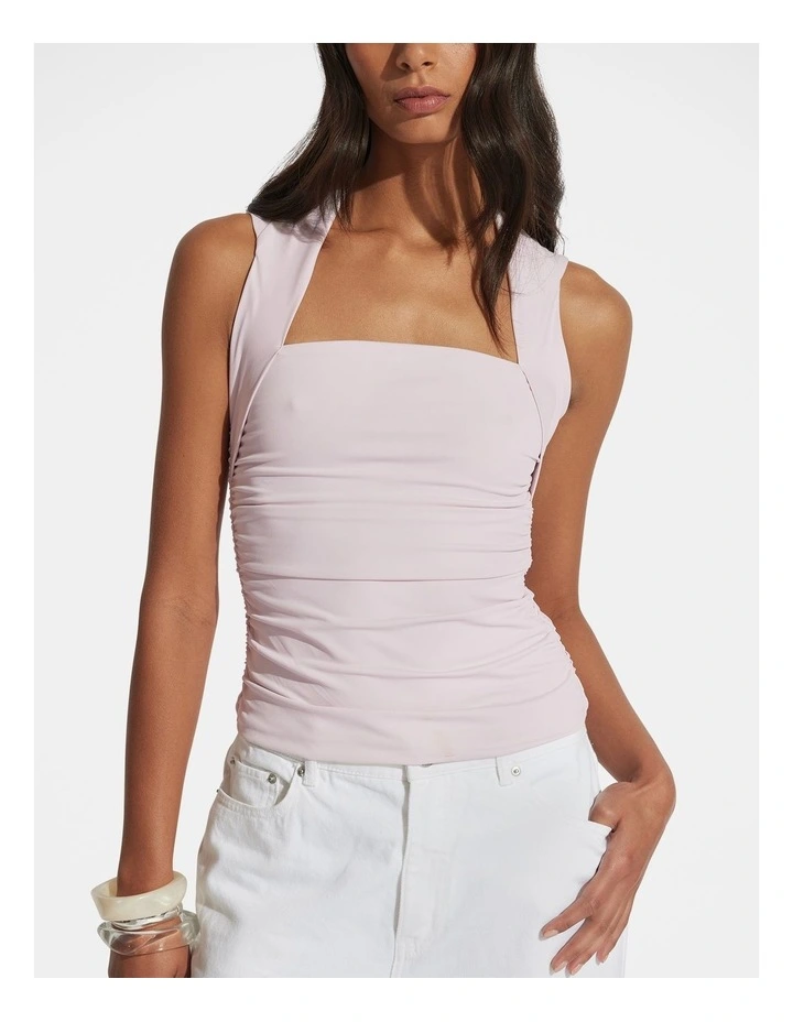 Sienna Ruched Top in Pink image 3